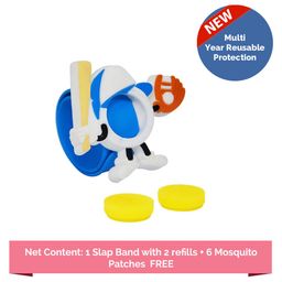 Safe-O-Kid Mosquito Repellent Band With 2 Refills - Blue-12