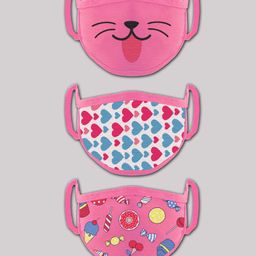 Babyhug 12 to 24 Months Printed Two Layer Mask with Filter - Pack of 3-19