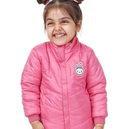 Babyhug Padded Solid Color Jacket - Pink-image-49