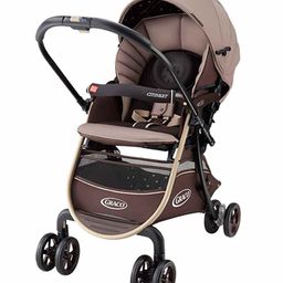 Graco Citi Next Super Lightweight Folding Pram Forward & Backward FacingBaby Stroller with Breathable Cushioned Seat - Brown-11