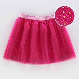 Pine Kids Knee Length Biowash Skirt - Red-image-38