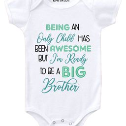 KNITROOT Short Sleeves Being An Only Child Print Onesie - White-picture-15