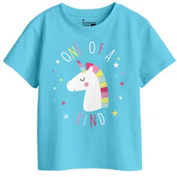BonOrganik Girls Printed Extended Sleeves Pure Cotton T-shirt-image-58