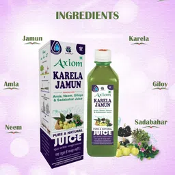 Axiom Set Of 2 Karela Jamun Juice To Manage Blood Sugar Level - 1lt Each image 3