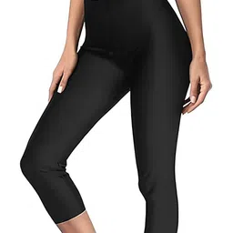BAESD Women Solid Swim Capri-picture-35