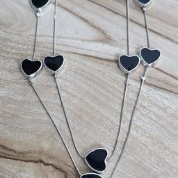 Piu Jewels Silver-Plated Heart Shape 2-Layered Minimal Necklace-picture-27