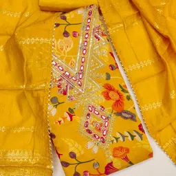 HMP Fashion Embroidered Unstitched Dress Material-image-17