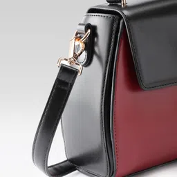 Allen Solly Colourblocked Structured Satchel Bag image 5