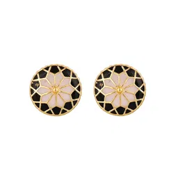House of Pataudi Men Gold-Plated Textured Cufflinks-19