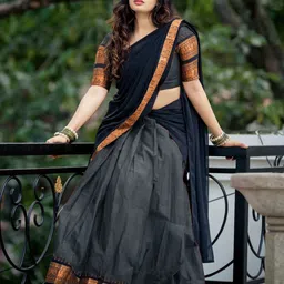 MANMOHITSAREE Floral Woven Design Lehenga & Blouse With Dupatta-picture-16
