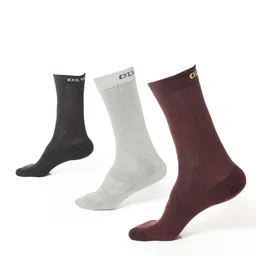 OLWEN Men Pack Of 3 Patterned Cotton Calf Length Socks-image-59