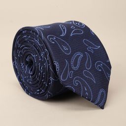 Louis Philippe Men Ethnic Motifs Embroidered Broad Tie-image-40