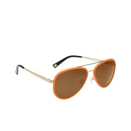 MINI Cooper Unisex Aviator Sunglasses with UV Protected Lens- M32022-181P S.BRN 58-38
