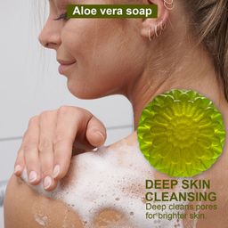 GROOVY Aloe Vera Soap With Activated Charcoal For Detoxification - 100 g-18