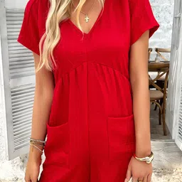 StyleCast x Revolte Women V-Neck Jumpsuit-picture-22