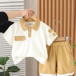 INCLUD Boys Polo Collar Short Sleeves T-shirt With Shorts-picture-10