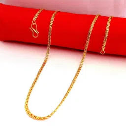 Nawab Collection Men Brass Gold-Plated Chain-image-19