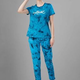 TITTLI Women Tie and Dye Printed Night suit-picture-16