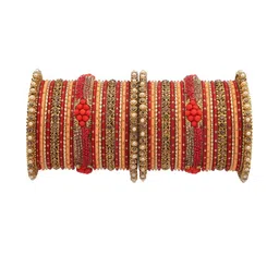 RIJOLI Red Alloy Bangle-52