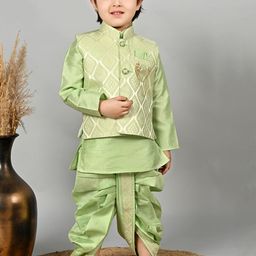 BT DEZINES Boys Ethnic Motifs Printed Regular Kurta with Dhoti Pants-55