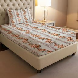 IVAZA Blue Geometric 300 Cotton Nylon Single-image-49