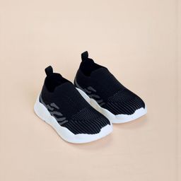 Hopscotch Boys Black Fabric Slip-Ons-picture-19