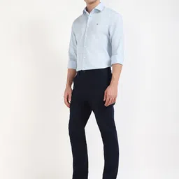 Tommy Hilfiger Men Slim Fit Spread Collar Solid Cotton Formal Shirt-image-37