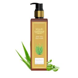 Khadi Traditional Aloe Vera Face Wash For Anti-Ageing - 200 ml-50