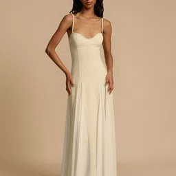 bebe Shoulder Straps Bodycon Maxi Dress-image-10
