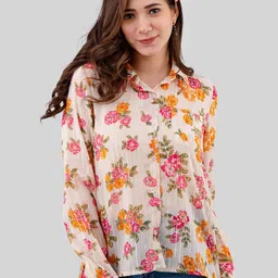 all about you Women Floral Printed Shirt Style Top-10