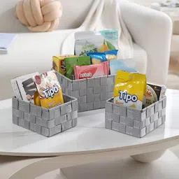 HOKIPO Grey 3 Pieces Desk Organisers-23