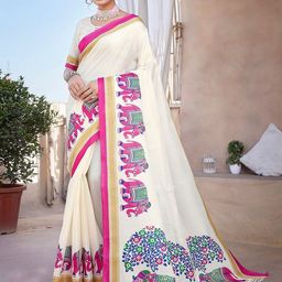 Lookmark Ethnic Motifs Printed Saree-image-83