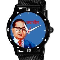 TARIDO Men Printed Dial & Ceramic Straps Analogue Watch JAI BHEEM_ JAALI STRAP BLUE DIAL-image-27