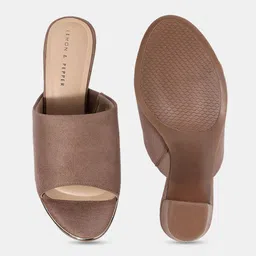 LEMON & PEPPER Suede Block Mules image 4