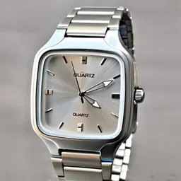 SWADESI STUFF Men Dial & Bracelet Style Straps Analogue Watch SDSSDS 158 SILVER-34