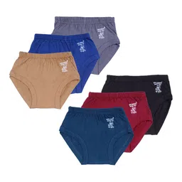 Kids Basket Girls Pack Of 6 Mid Rise Basic Briefs-picture-15