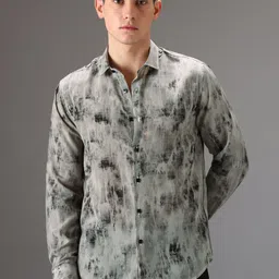 Banana Club Men Classic Slim Fit Opaque Printed Casual Shirt-image-71
