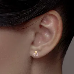 C KRISHNIAH CHETTY JEWELLERS PVT LTD Women 22Kt Gold Heart Design Earrings - 1.5 g-picture-0