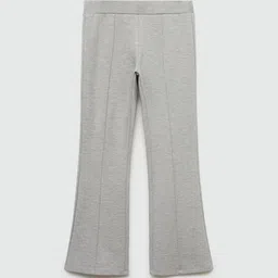 Mango Kids Girls Mid-Rise Regular Fit Flared Trousers-image-37