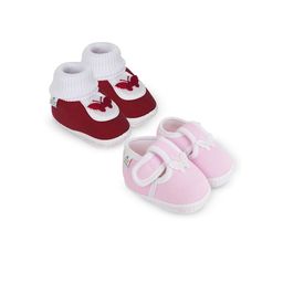 NESKA MODA Unisex Kids Pack Of 2 Cotton Booties-picture-7