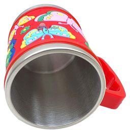 FunBlast Mug With Lid Butterfly Design Red - 350 ml image 4
