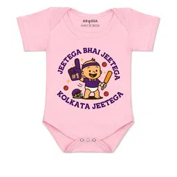 arvesa Jeetega Bhai Jeetega Kolkata Jeetega Printed Romper-picture-5