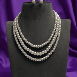 KASHVI PEARLS AND JEWELLERS Brass Gold-Plated Jewellery Set-image-22