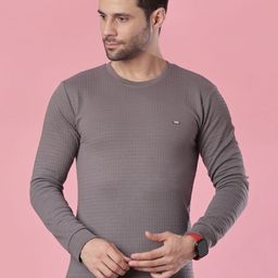 V-Mart Men Self Design Round Neck Pullover Jacquard Cotton Casual Sweatshirt-picture-22