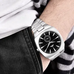 DOUBLERUN Men Dial & Bracelet Style Straps Analogue Multi Function Watch H05NMT-811 image 2