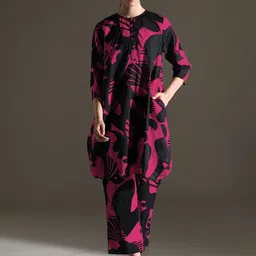 Dora Dori Floral Printed Regular Pure Cotton Co-Ords Set-23
