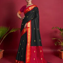 Dnyanada Woven Design Zari Paithani Saree-picture-27