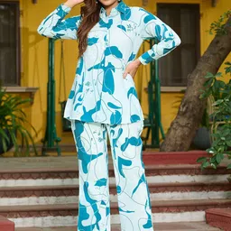 Moda Rapido Printed Long Sleeves Pure Cotton Shirt With Trouser-picture-22