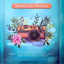 SEHAZ ARTWORKS Teal-Blue Printed Photo Album Book-image-94