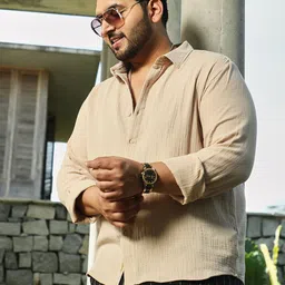 Instafab Plus Men Comfort Opaque Casual Shirt-image-96